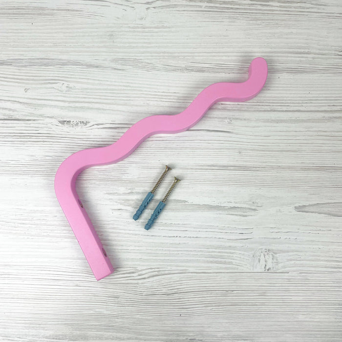 Wavy Hook | Pink | 12"x6"
