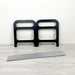 2 - Tier Black Wooden Shoe Rack | Hallway Storage Floor - Image 3