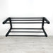 2 Tier Wooden Shoe Rack for Wall | Black + Black Rods - Image 7