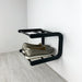 2 Tier Wooden Shoe Rack for Wall | Black + Black Rods - Image 5