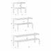 2-Tier Wooden Shoe Rack, Walnut Finish & Silver Rods - Image 7