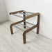 2-Tier Wooden Shoe Rack, Walnut Finish & Silver Rods - Image 4
