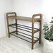 3 - Tier Shoe Rack Bench for Entryway | Walnut Color - Image 1