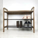 3 - Tier Shoe Rack Bench for Entryway | Walnut Color - Image 5