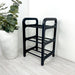 3 Tier Wood Shoe Rack for Floor | Black + Black Rods - Image 3