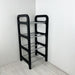4-Tier Vertical Shoe Rack | Black + Silver Rods - Image 2