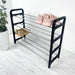 4-Tier Vertical Shoe Rack | Black + Silver Rods - Image 4