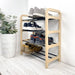4-Tier Vertical Shoe Rack | Natural + Black Rods - Image 5