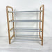 4-Tier Vertical Shoe Rack | Natural + Silver Rods - Image 6