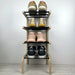 4 - Tier Wooden Shoe Rack for Small Spaces - EvenWood