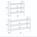 A Set of a 3 - Tier Floor Shoe Rack With a Shelf, Natural - EvenWood