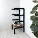 Black & Aluminum Shoe Rack 24 in 4 - Tier Birch Plywood - Image 3