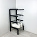 Black & Aluminum Shoe Rack 24 in 4 - Tier Birch Plywood - Image 2