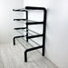 Black & Aluminum Shoe Rack 24 in 8 - Pair Birch Plywood - Image 4