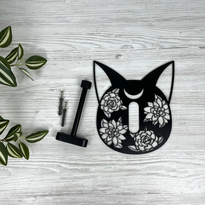 Black Cat Wall Hook - EvenWood