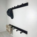 Black Hallway Coat Rack | Wood and Metal Wall Hanger Hooks - EvenWood