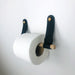 Black Leather Wall Holder for Toilet Paper - EvenWood