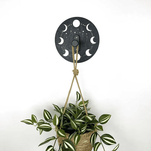 Black Moon Wall Hook for Hanging Plants | 6" - EvenWood