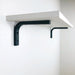 Black Wall Brackets for Minimalist Shelves - EvenWood