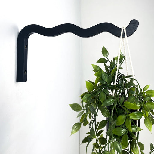 Black Wavy Wall Hook - Image 1