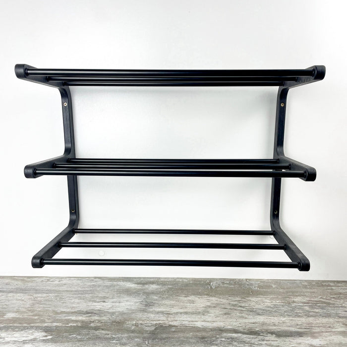 Black Wooden Wall - Mounted Shoe Rack - Image 6