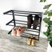 Black Wooden Wall - Mounted Shoe Rack - Image 1