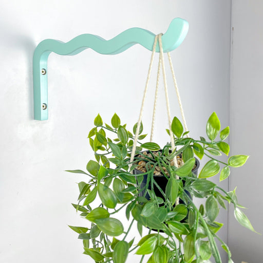 Blue Wooden Plant Pot Holder, 12" x 6" - Image 2