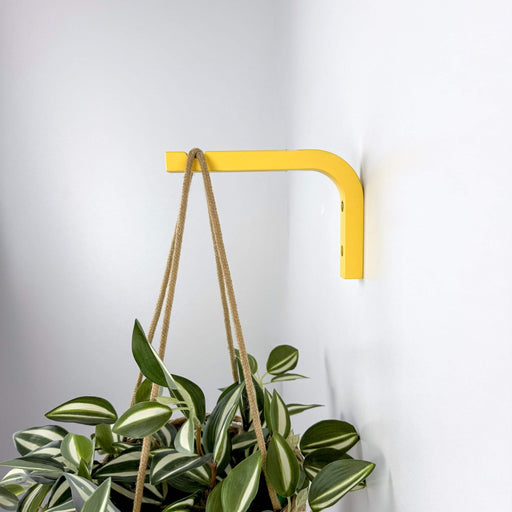 Bright Yellow Wall Mount Plant Holder | 6"x4" - Image 2