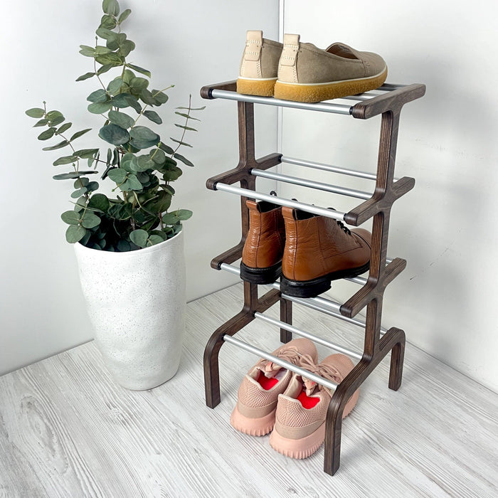 Compact 4 - Tier Shoe Stand for Entryway - Image 1