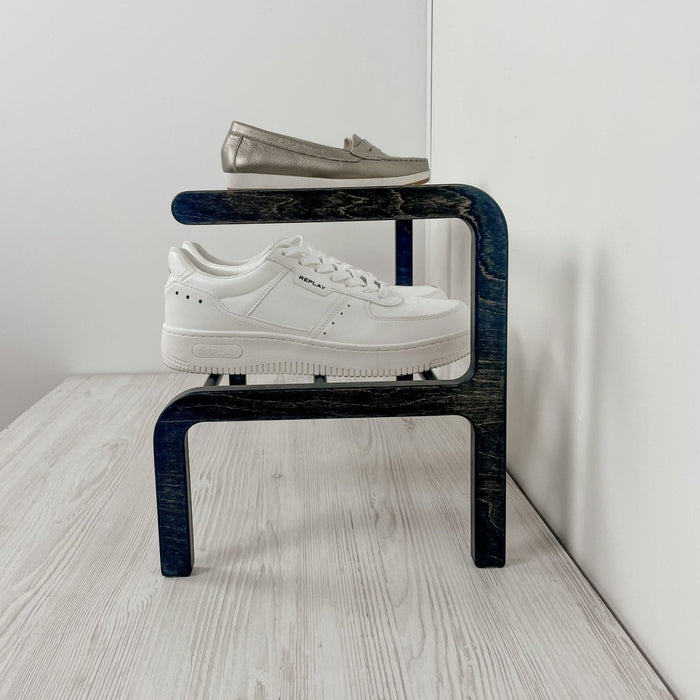 Compact Wooden Shoe Organizer | BogOak + Black Rods - Image 7