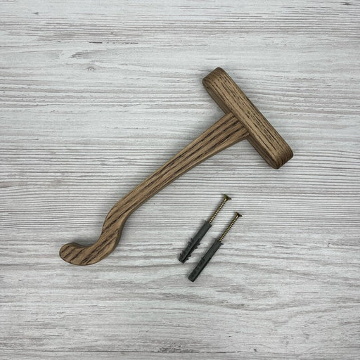 Contemporary Wall - Mounted Wooden Hook for Hanging Plants - EvenWood