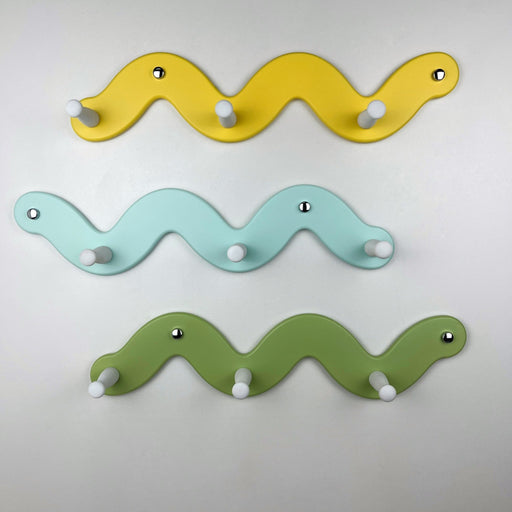 Cute Snake Coat Rack with 3 Hooks | Multi Color - EvenWood