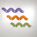 Cute Snake Coat Rack with 3 Hooks | Multi Color - EvenWood