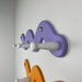 Cute Snake Coat Rack with 3 Hooks | Purple Color - EvenWood