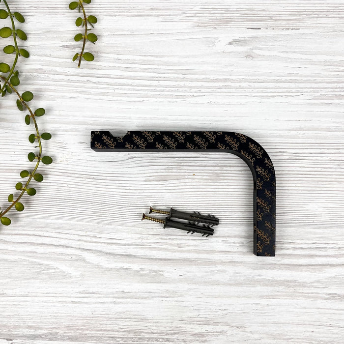 Engraved Plant Hanger Hook | Black 6"x4" - EvenWood