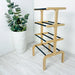 Four - Tier Floor Shoe Organizer Stand | Natural + Black - Image 4