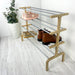 Four - Tier Floor Shoe Organizer Stand | Natural + Silver - Image 4