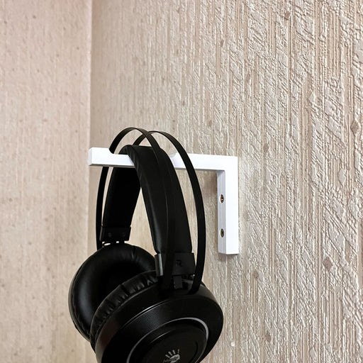 Gamer Headset Hook Holder for Wall | White 6"x4" - EvenWood