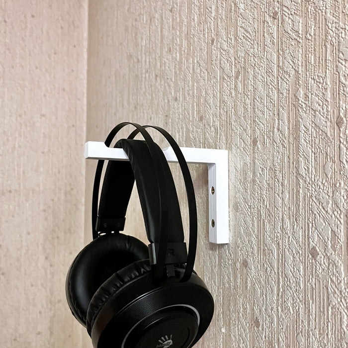 Gamer Headset Hook Holder for Wall | White 6"x4" - EvenWood