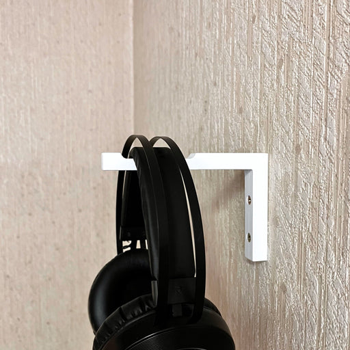 Gamer Headset Hook Holder for Wall | White 6"x4" - EvenWood