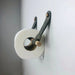 Grey Leather Wall Holder for Toilet Paper - EvenWood