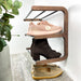 Handcrafted Wooden Shoe Rack – Wall - Mounted Storage System - Image 5