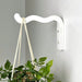 Hanging Wavy Hook for Indoor Plants | White 6"x4" - Image 1