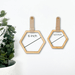 Hexagon Wooden Hand Towel Holder | Natural - Image 5