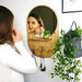 Jewelry Mirror for Wall Walnut Color - Image 3