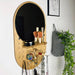 Jewelry Mirror for Wall Walnut Color - Image 2