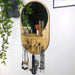 Jewelry Mirror for Wall Walnut Color - Image 1