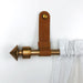 Leather Curtain Rod Holders | Tan - EvenWood