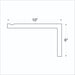 Long Wall Hook for Hanging Plants | White 10" 12" - Image 6
