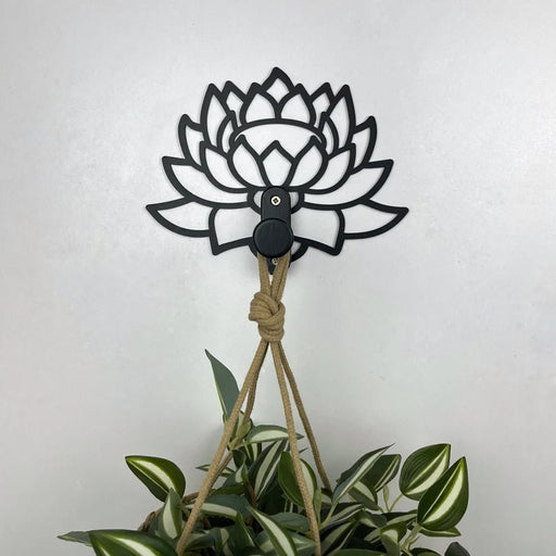 Lotus - Shaped Wall Hook for Hanging Flowers and Plants - EvenWood